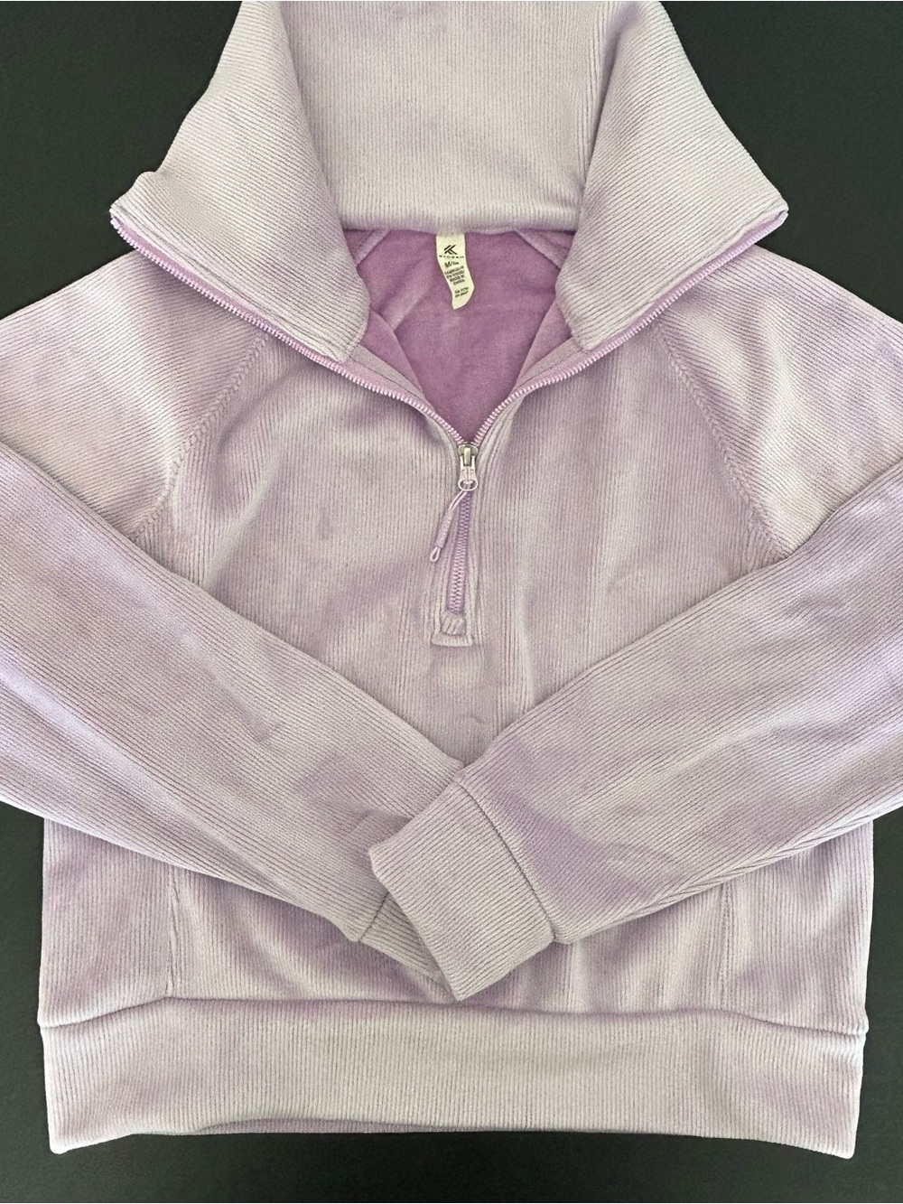 Kyodan Lilac Half-Zip Cowl Pullover